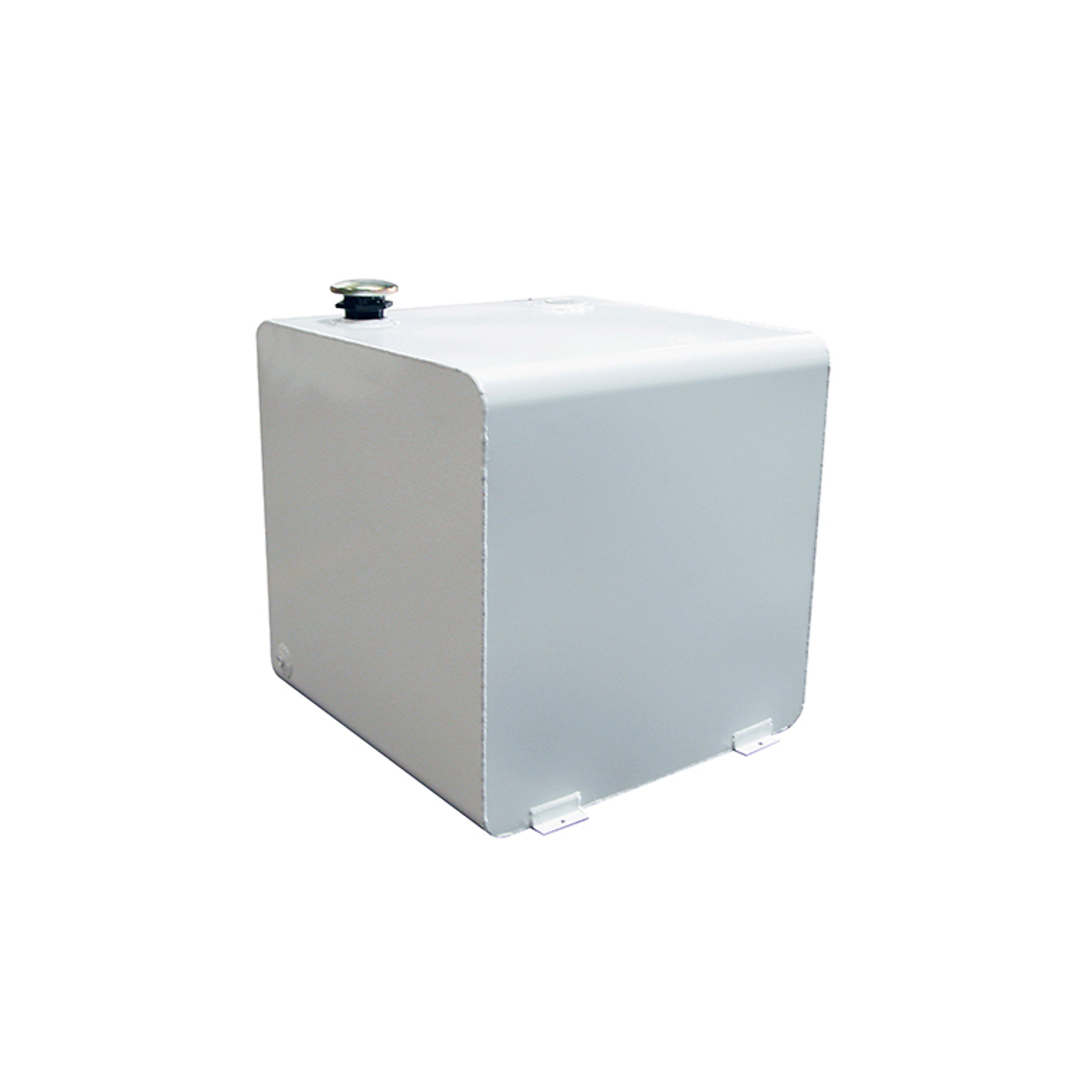 Dee Zee Steel Transfer Tank — 55-Gallon, 24in. x 24in. x 24in., White, Lockable Cap, Model# DZ91750S